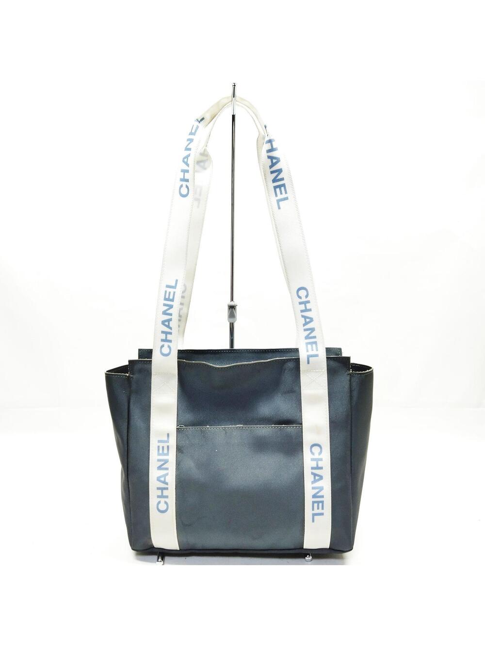 Chanel Tote Bag Gray Nylon #194271C16
